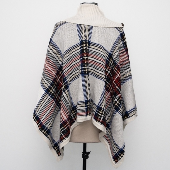 Lauren Ralph Lauren Wool Blend Turtleneck Poncho - Picture 3 of 11